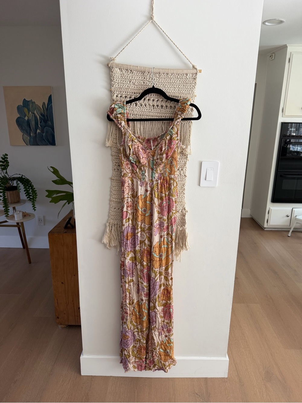 Free People Rolling Hills Floral Wide-Leg Jumpsuit - Picture 4 of 9